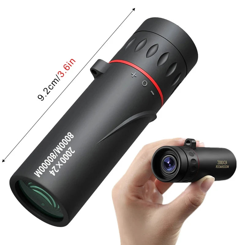 2000x24 HD Monocular Telescope Outdoor Mini Portable Zoom Telescope