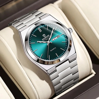 UTHAI Men Watch Light Luxury Brand Stainless Steel