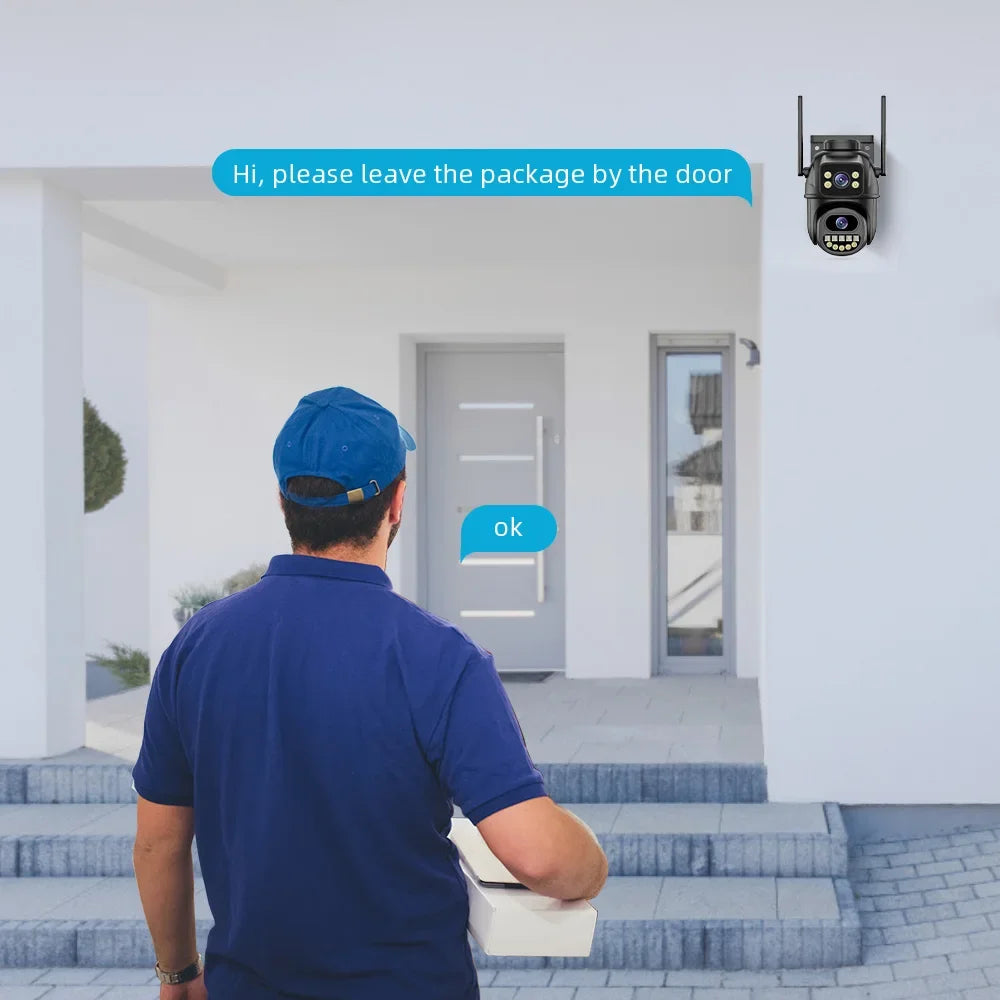 4K 8MP Dual Screens Outdoor Wifi Surveillance Camera