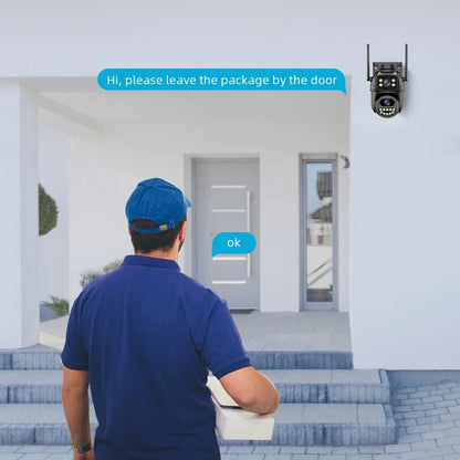 4K 8MP Dual Screens Outdoor Wifi Surveillance Camera