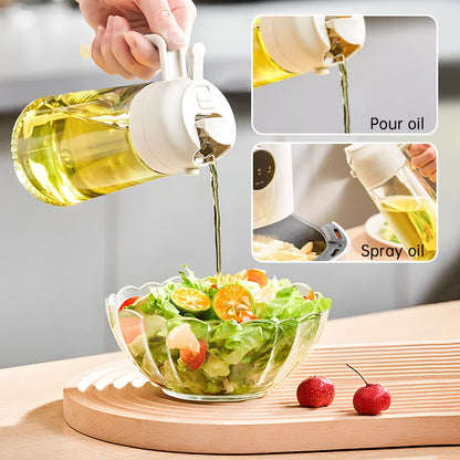 2-in-1 Oil Sprayer Dispenser Bottle