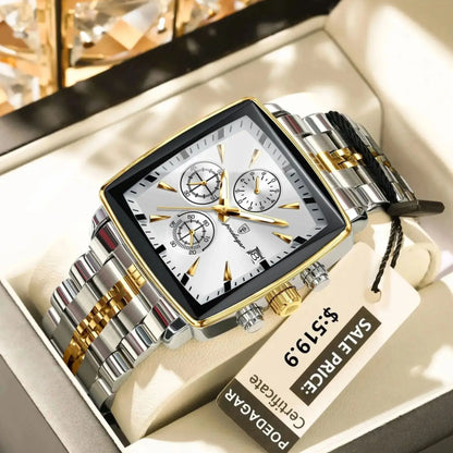 POEDAGAR Luxury Square Sport Man