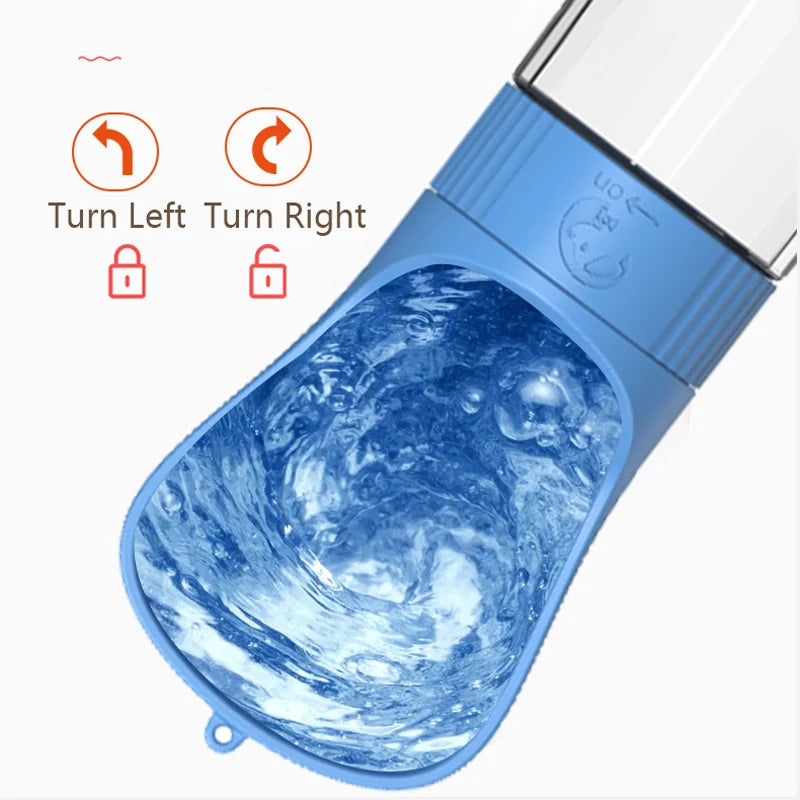 Pet 2-in-1 Portable Dog Water Bottle and Food Container