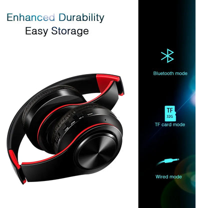 Foldable Original Wireless Headsets Bluetooth Headphones Stereo Sound Earphones with Mic and SD card slot
