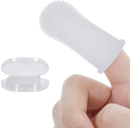 Dog Super Soft Pet Finger Toothbrush Teeth Cleaning Bad Breath Care Silicone