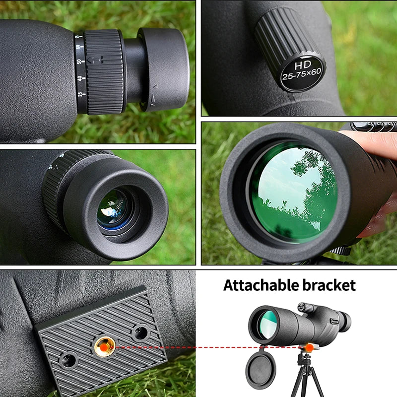 25-75x60 HD Spotting Scope Monocular