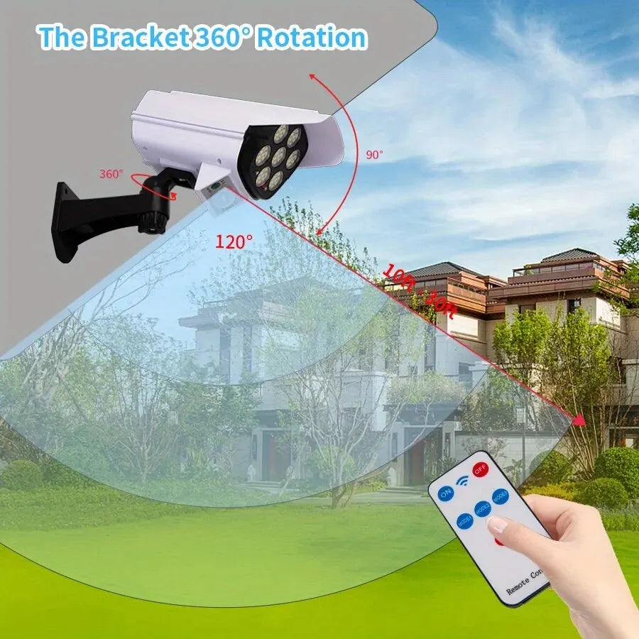 Outdoor Motion Sensor Solar Lights Security Camera for Porch Garden Patio