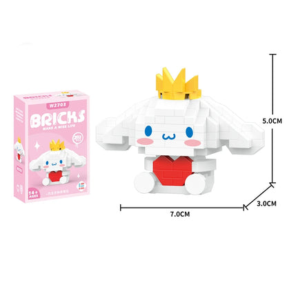Cute Cinnamoroll DIY Block Toy Gift