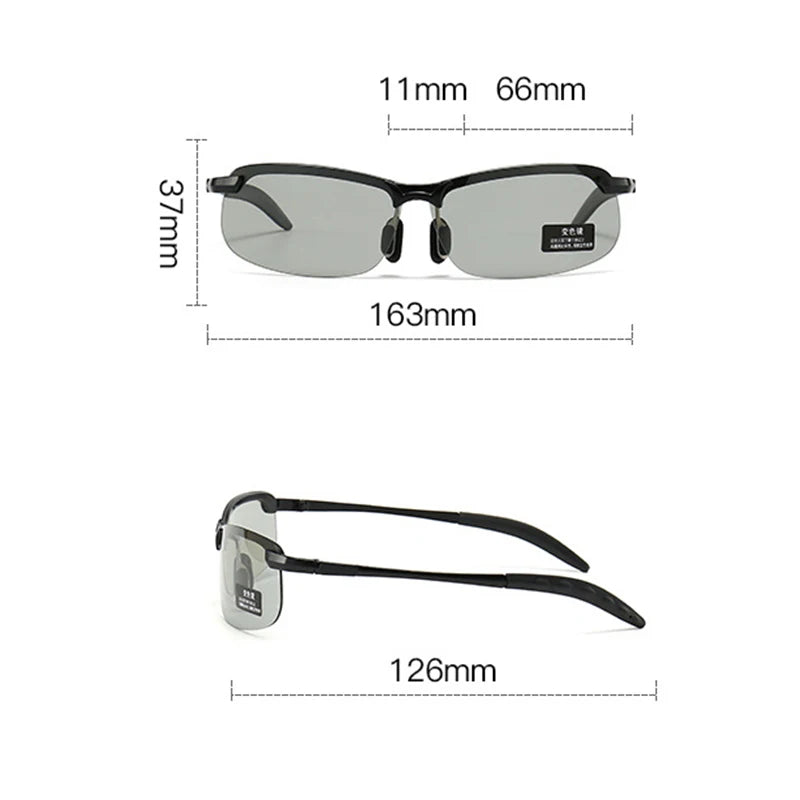 Men Sunglasses Photochromic Polarized Driving